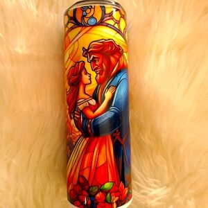 Beauty and the beast 20 oz tumbler
